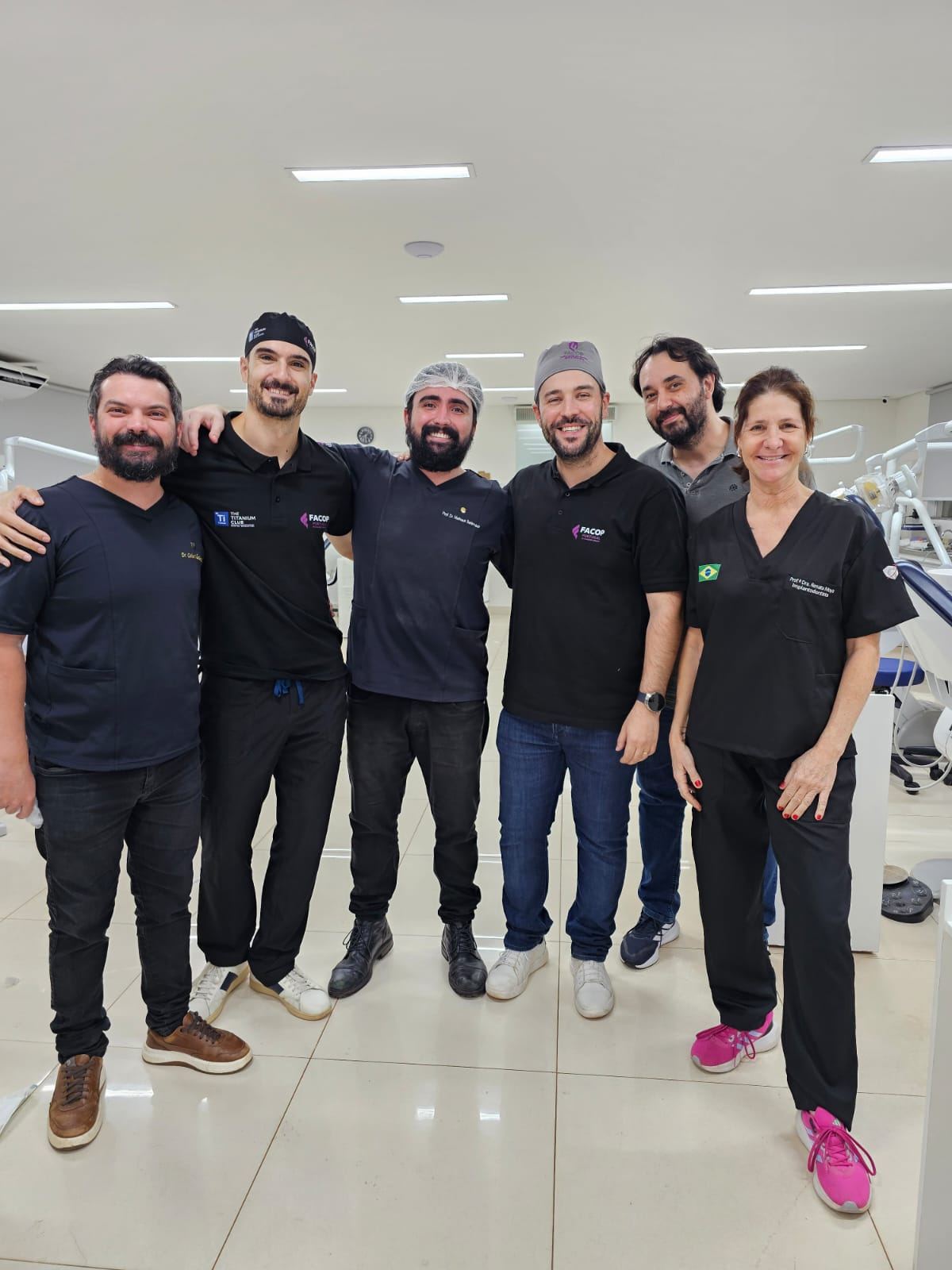 Docentes da The Titanium Club com equipa da FACOP em São Paulo